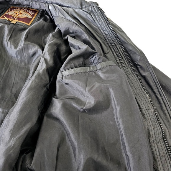 Colebrook Men's Leather Jacket Black Size large - Picture 5 of 15
